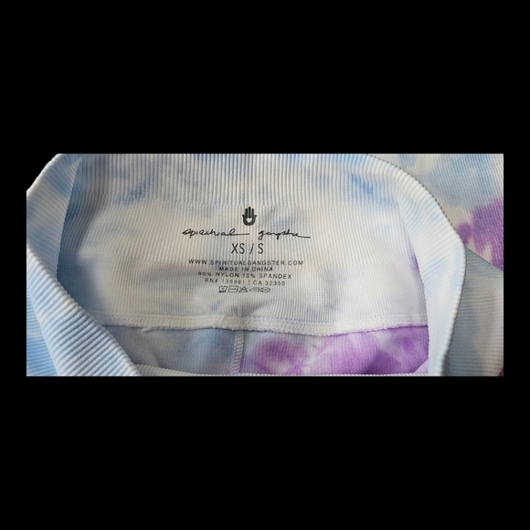 Spiritual Gangster Love Sculpt Pastel Tie Dye Tank & Legging Yoga Set NWT XS/S - Picture 9 of 13
